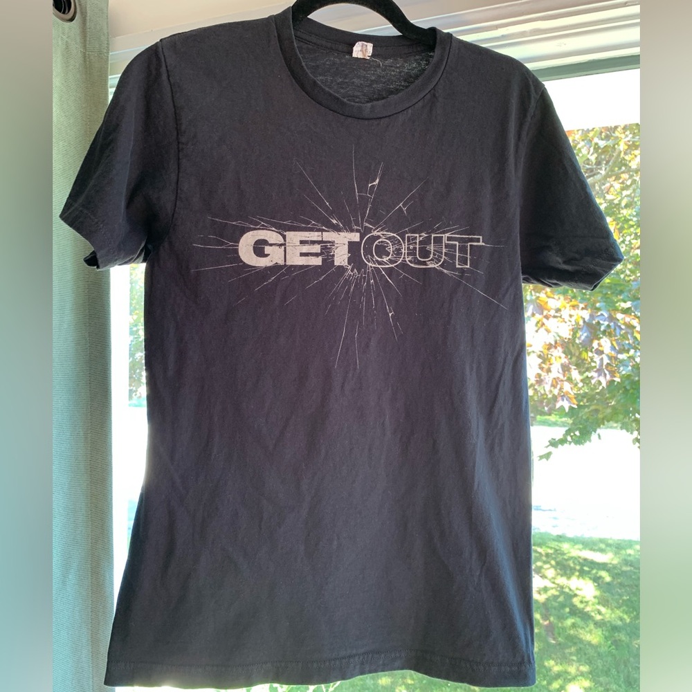 Get Out Jordan Peele Horror Movie Promo Black Graphic T-Shirt